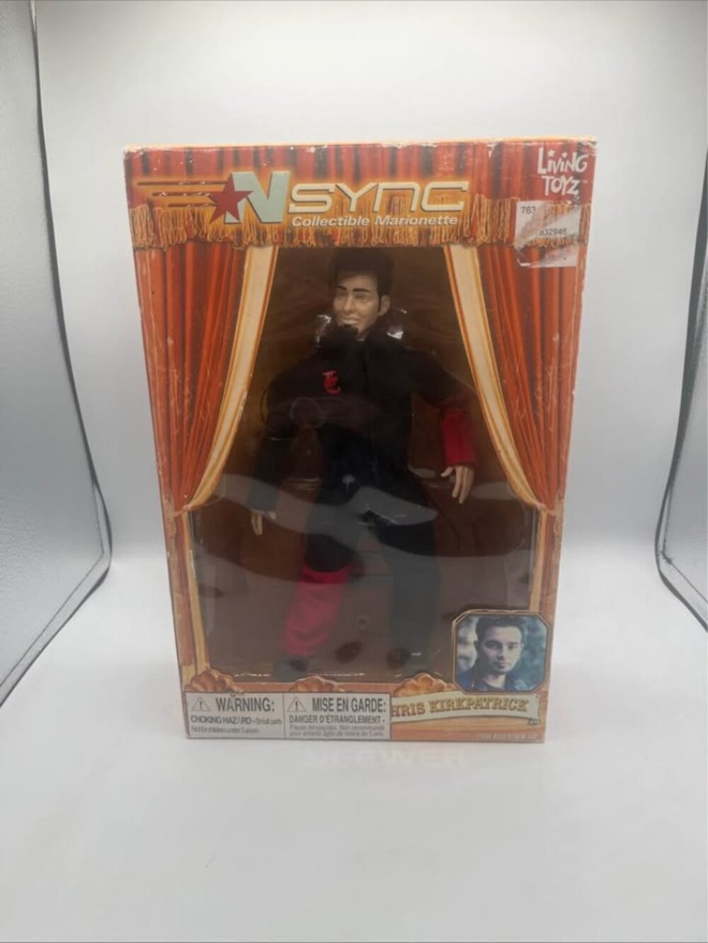 NSYNC Chris Kirkpatrick Collectible Marionette Doll Living Toyz 2000 New Sealed